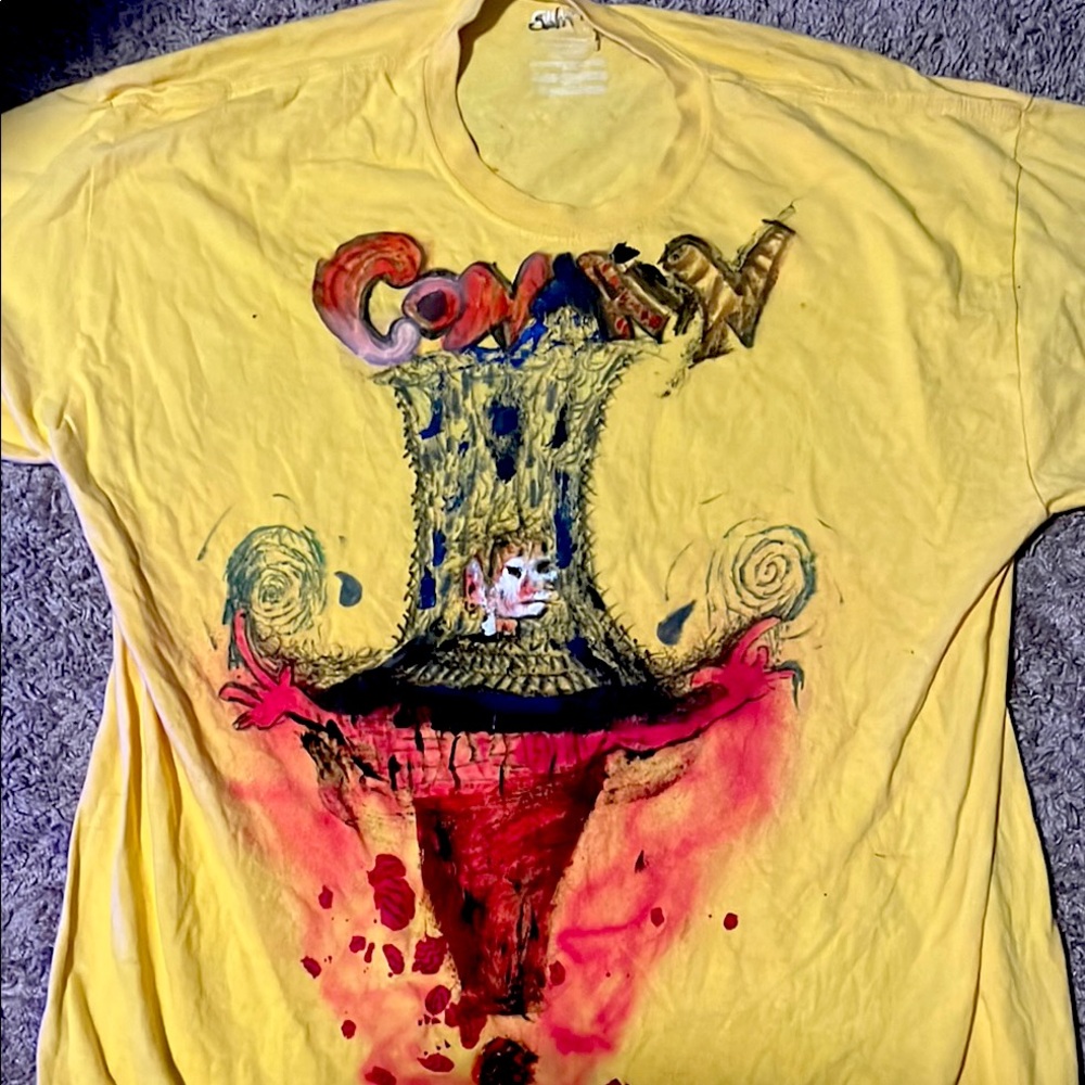 Signed/AUTOGRAPHED Painted T-Shirt / XL / $THCBand thaddeus & crimson Band Merch
